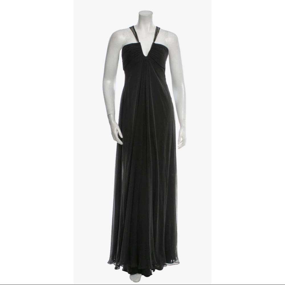 Monique Lhuillier - Silk Evening Dress - Picture 3 of 4